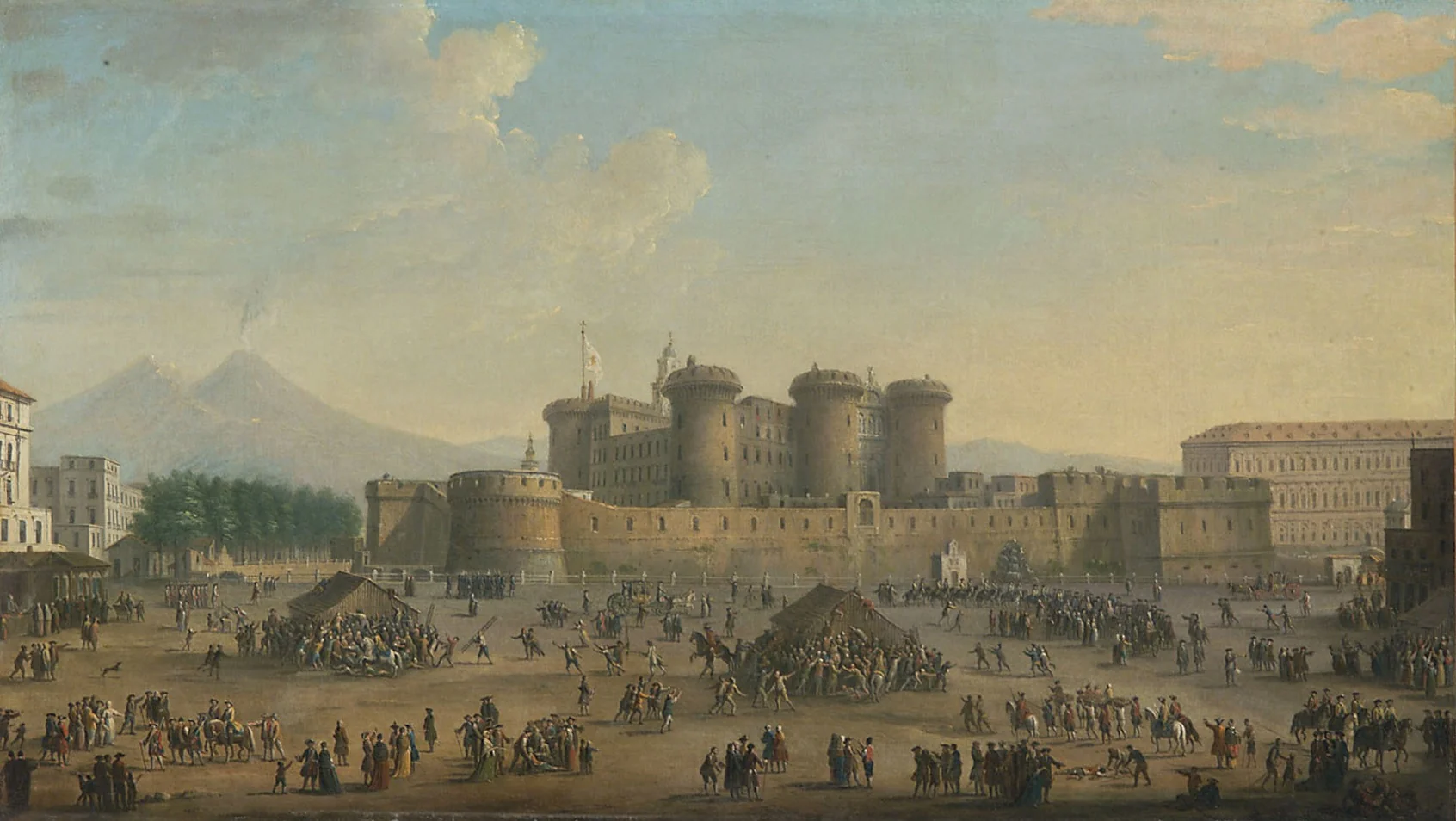 Largo di Castello in Neapel, by Antonio Joli, unspecified