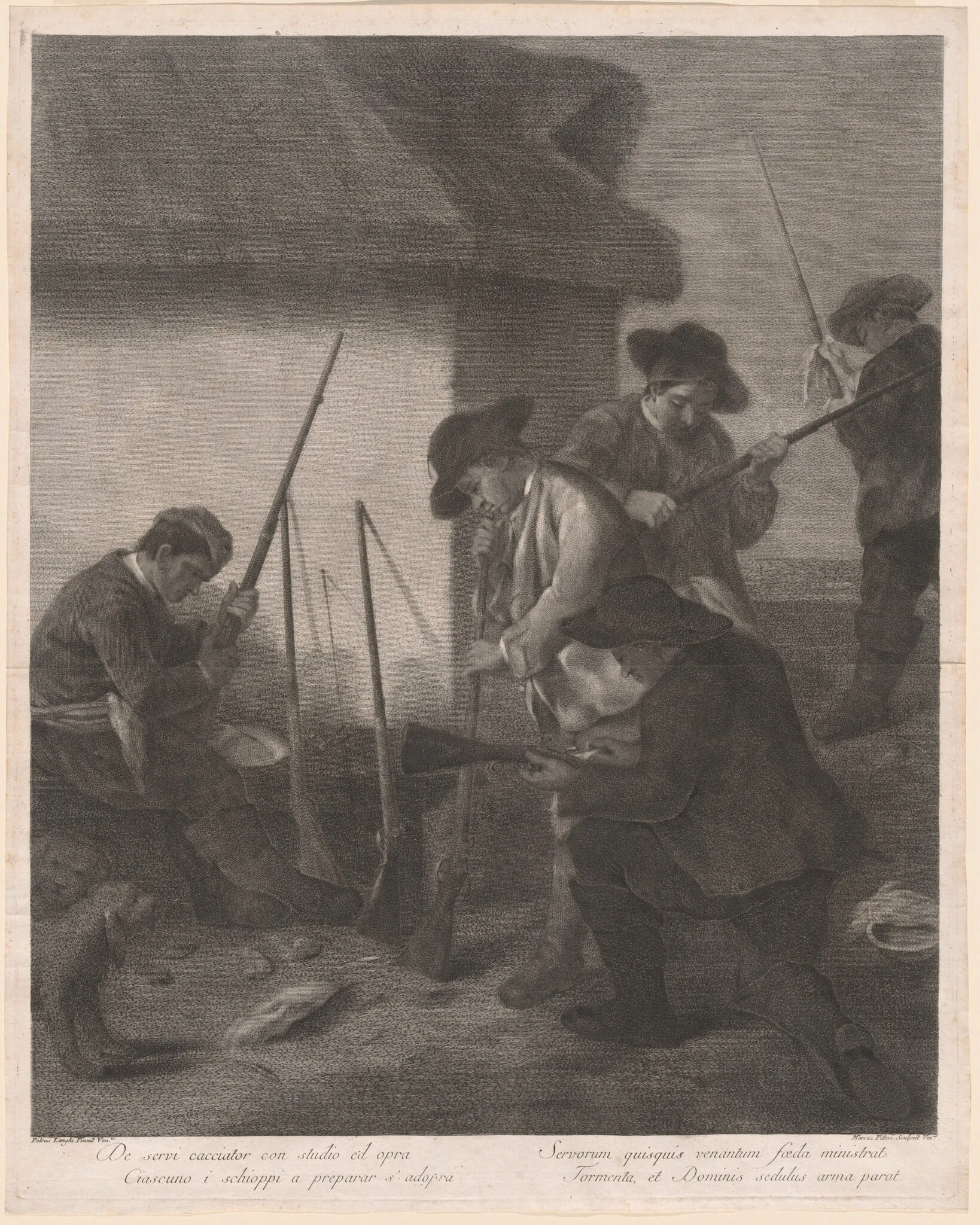 De Servi Cacciator... (Servants Preparing the Guns for the Hunt)