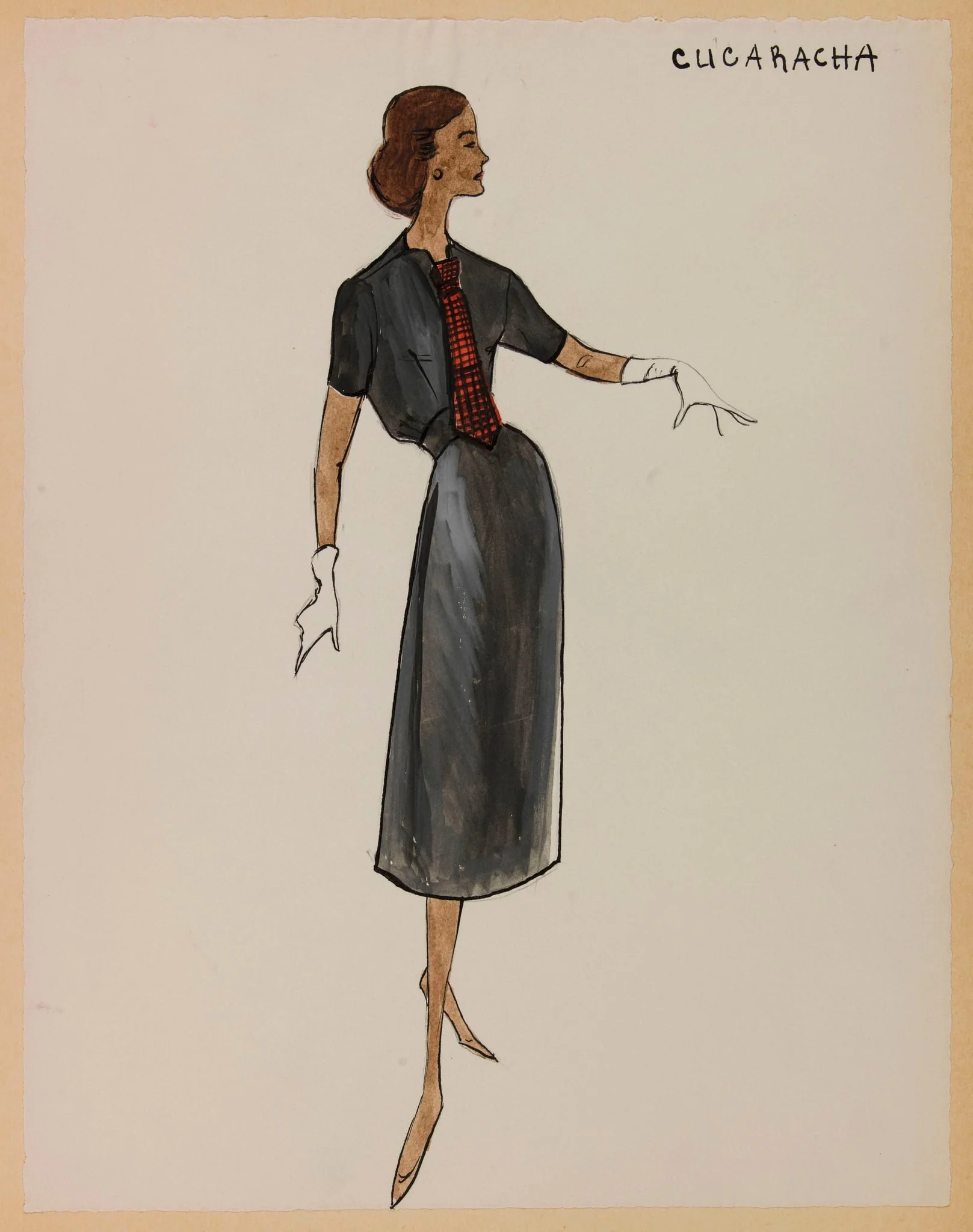 Cucaracha, by Carven, 1956