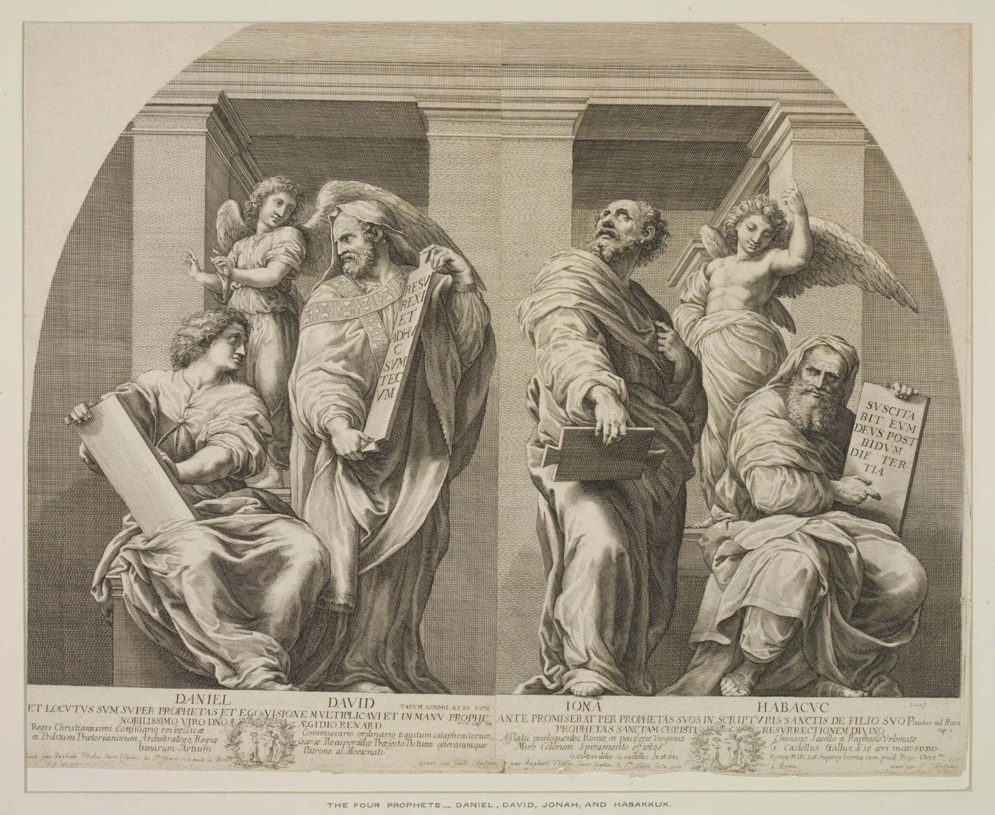 The Four Prophets, Daniel, David, Jonas and Habakkuk