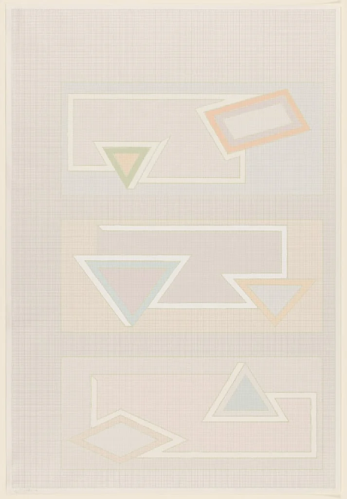 Untitled, by Frank Stella, ink, 1970