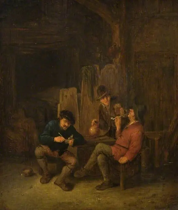 Peasants smoking