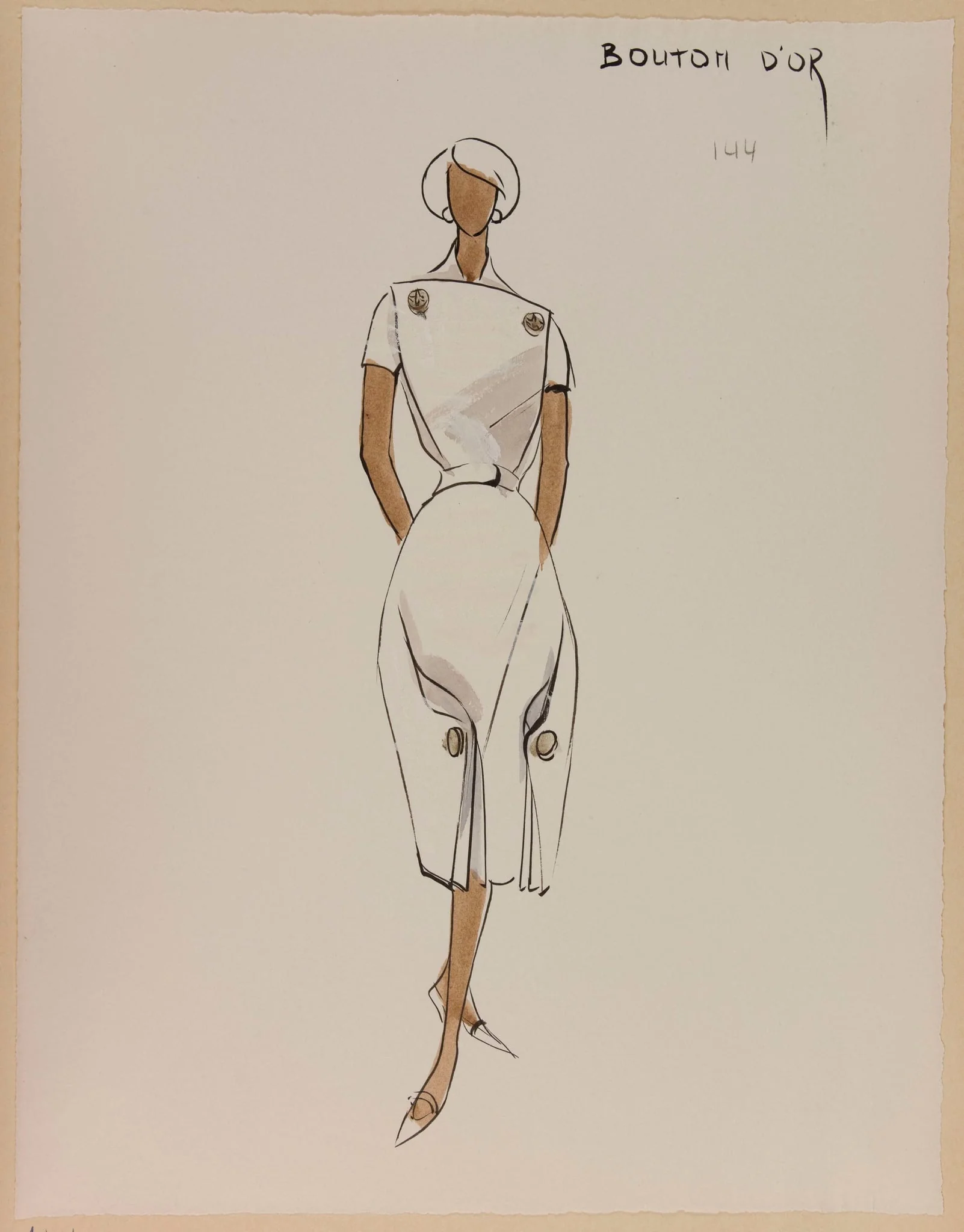 Bouton d'or, by Carven, 1956