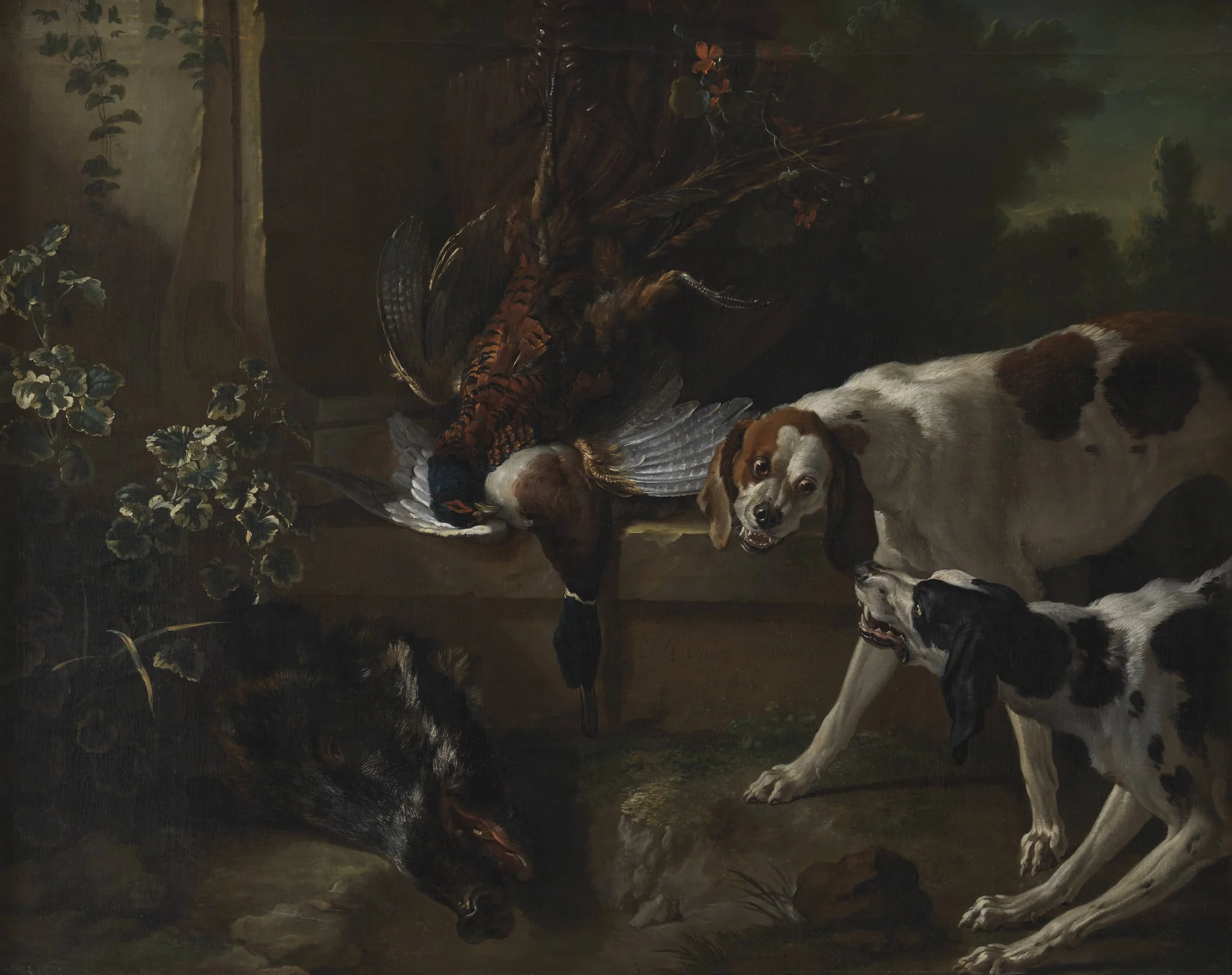 Hounds with Wild-Fowl and Game