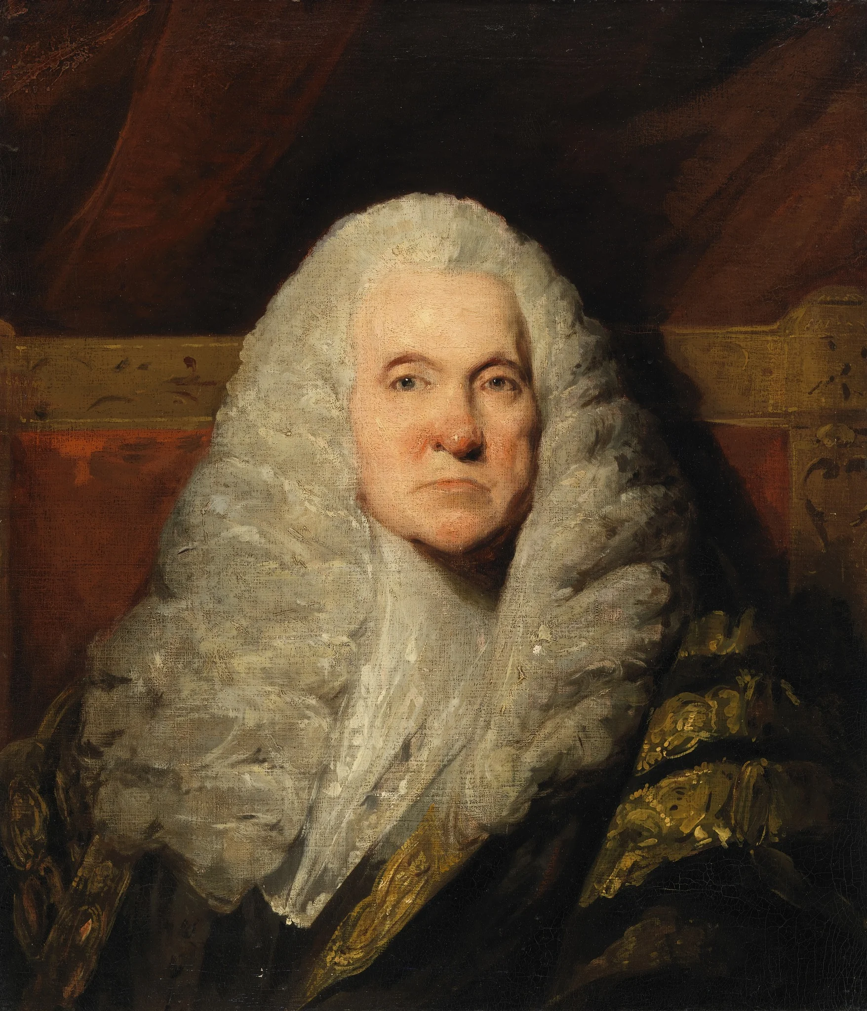 Portrait of James Hewitt, First Viscount Lifford, Lord Chancellor of Ireland (1767-1787), by Robert Lucius West, oil