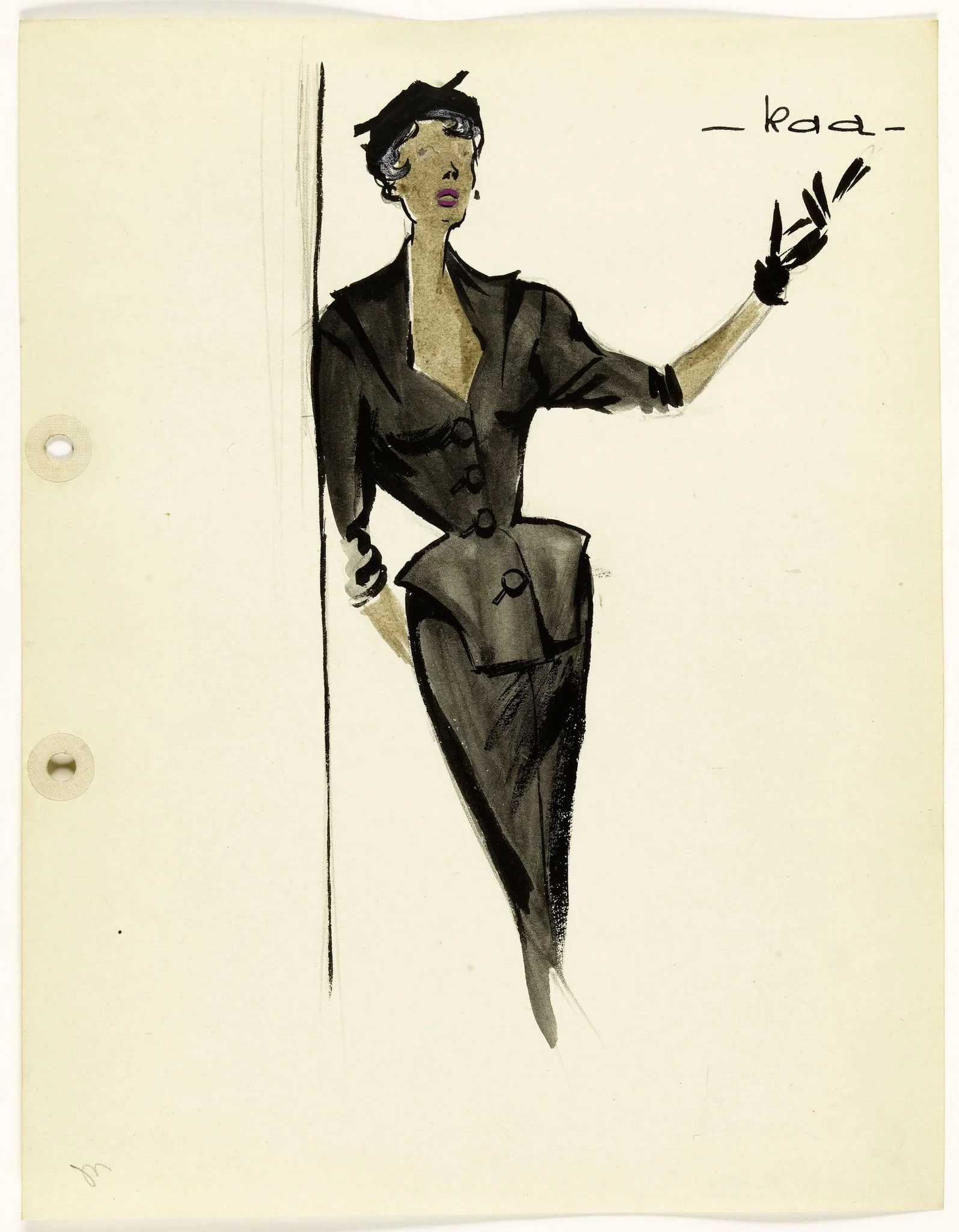 'Kaa', by Marie-Louise Carven, 1951