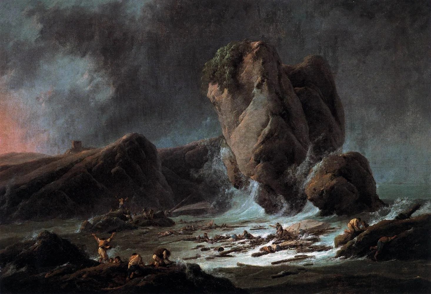 Shipwreck Survivors reaching the Coast