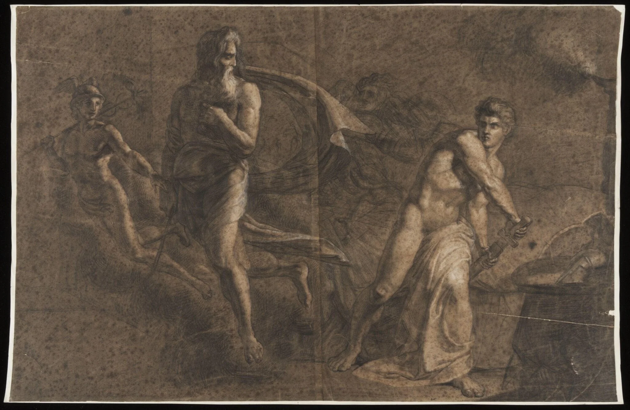 Drawing on Brown Paper, by Benjamin Haydon, 1850