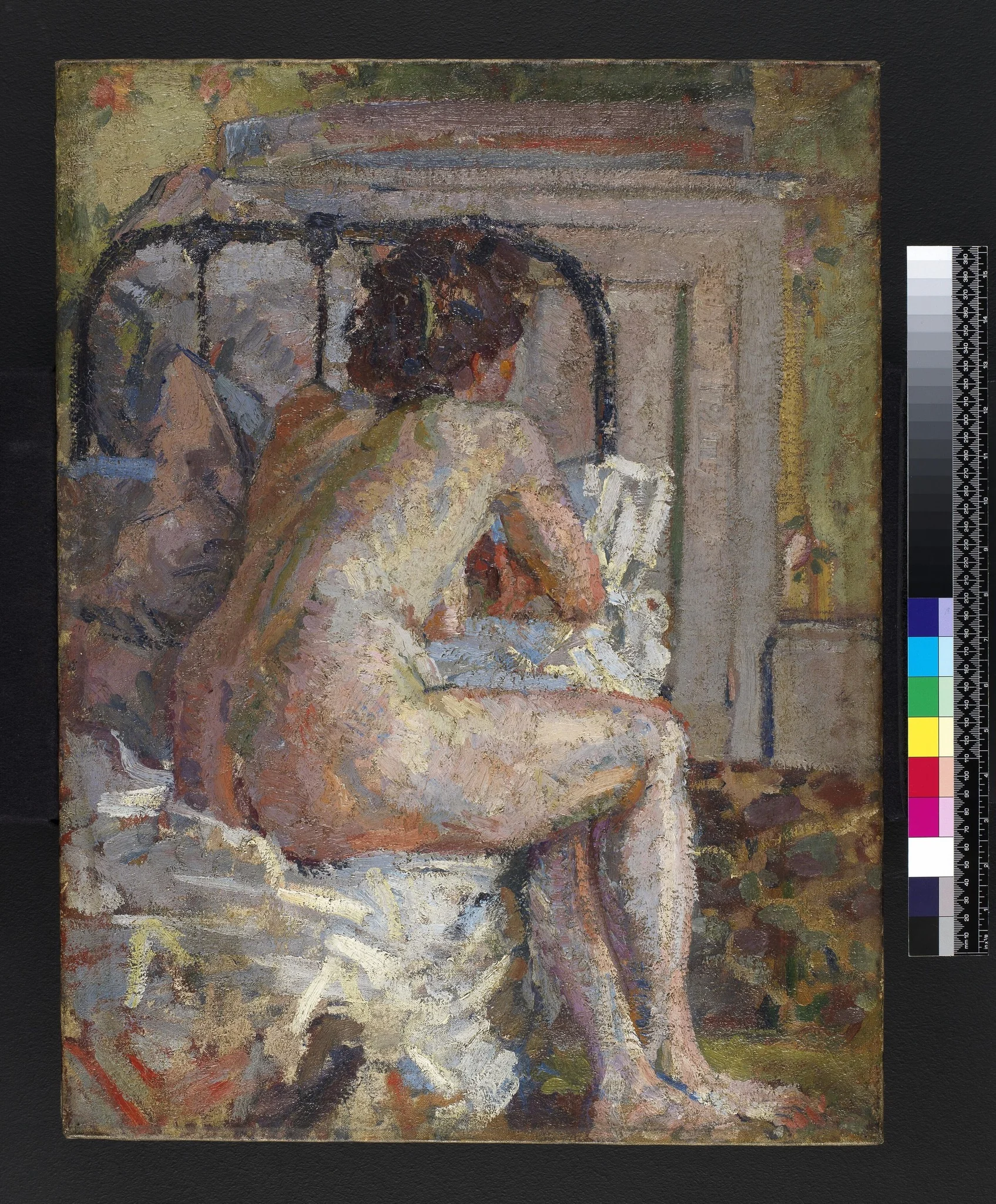 Nude on a bed