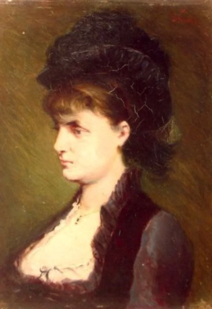 Portret de femeie (cu pălărie), by Theodor Aman, unspecified