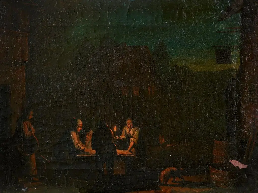 At the Tanner. Night Piece