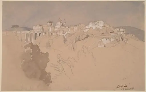 Ariccia Seen from across a Valley