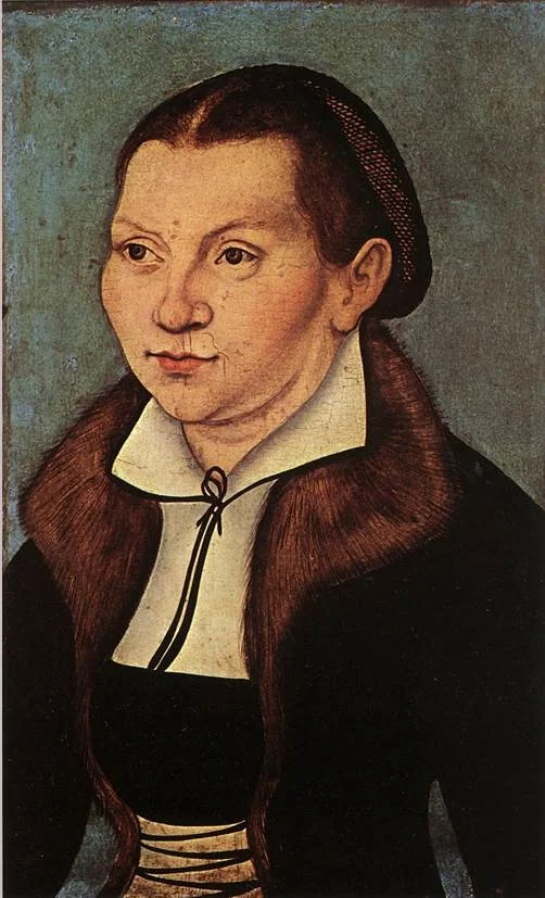 Portrait of Katharina Bora, by Unknown, oil, 1529