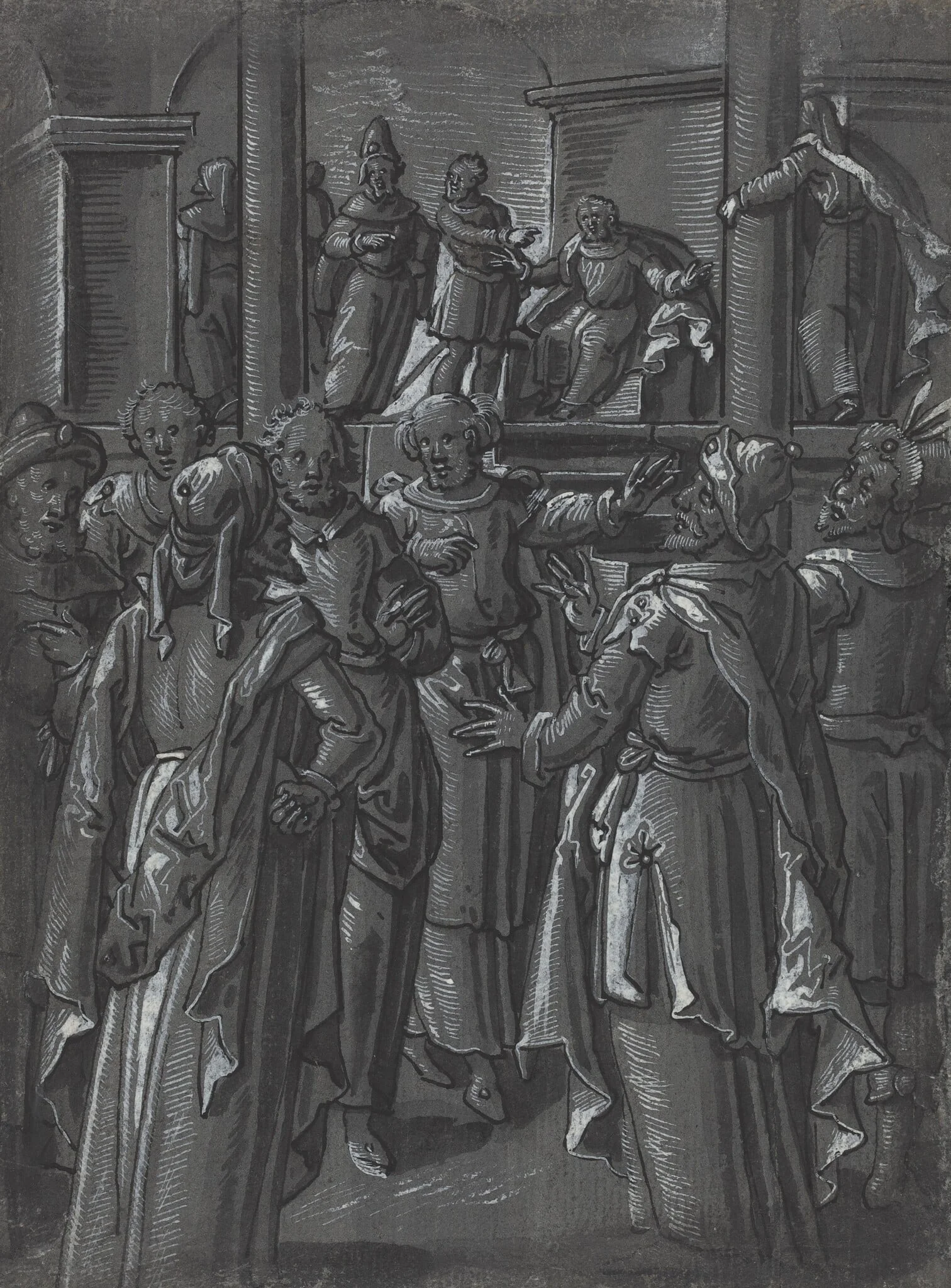 The High Priest before Pilate [verso]