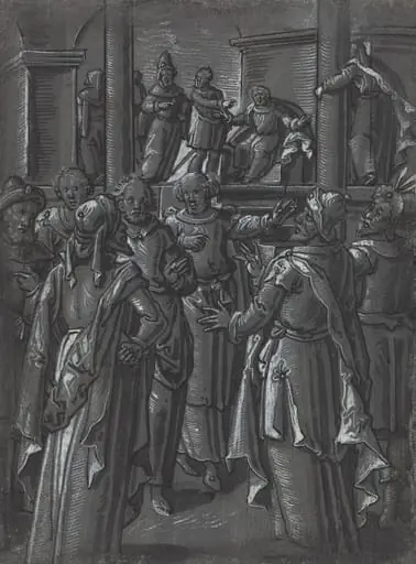The High Priest before Pilate [verso]