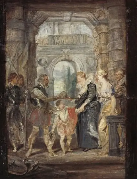 Henry IV awards the Regency to Maria de Medici