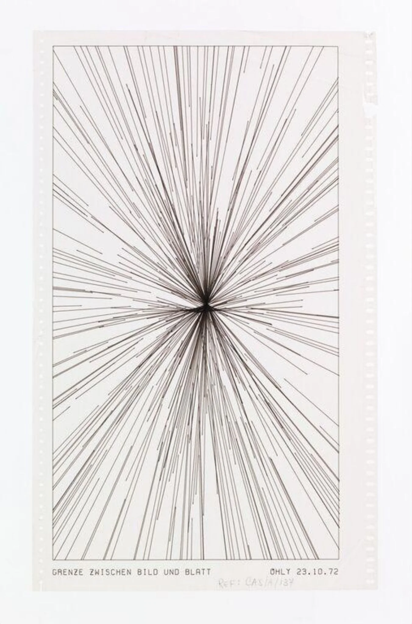 Grenze Zwischen Bild und Blatt [Border Between Picture and Sheet], by Unknown, 1972
