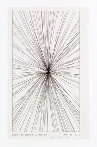 Grenze Zwischen Bild und Blatt [Border Between Picture and Sheet]