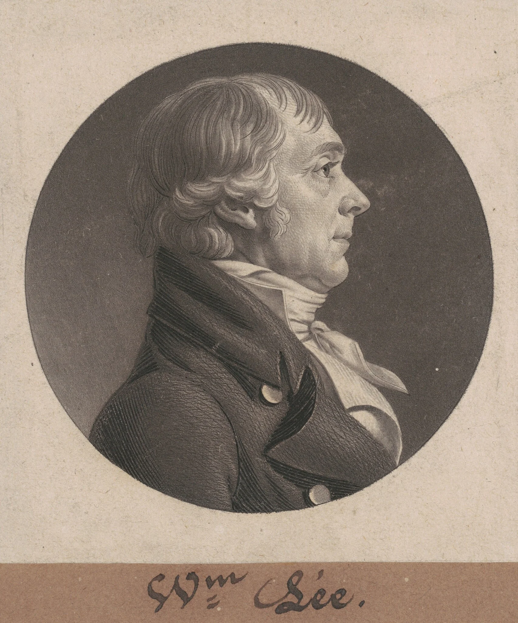John S. Smith, by Charles Balthazar Julien Févret de Saint-Mémin, ink, 1805