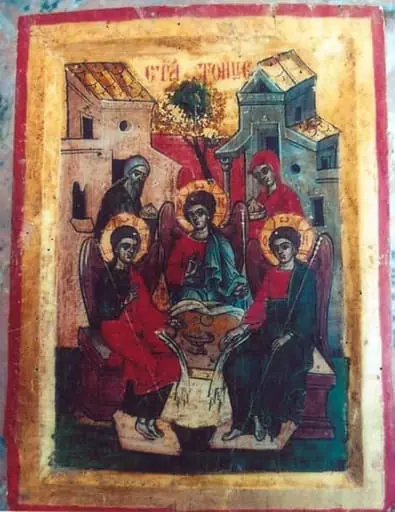 Sfânta Treime, patriarhul Avraam și Sara