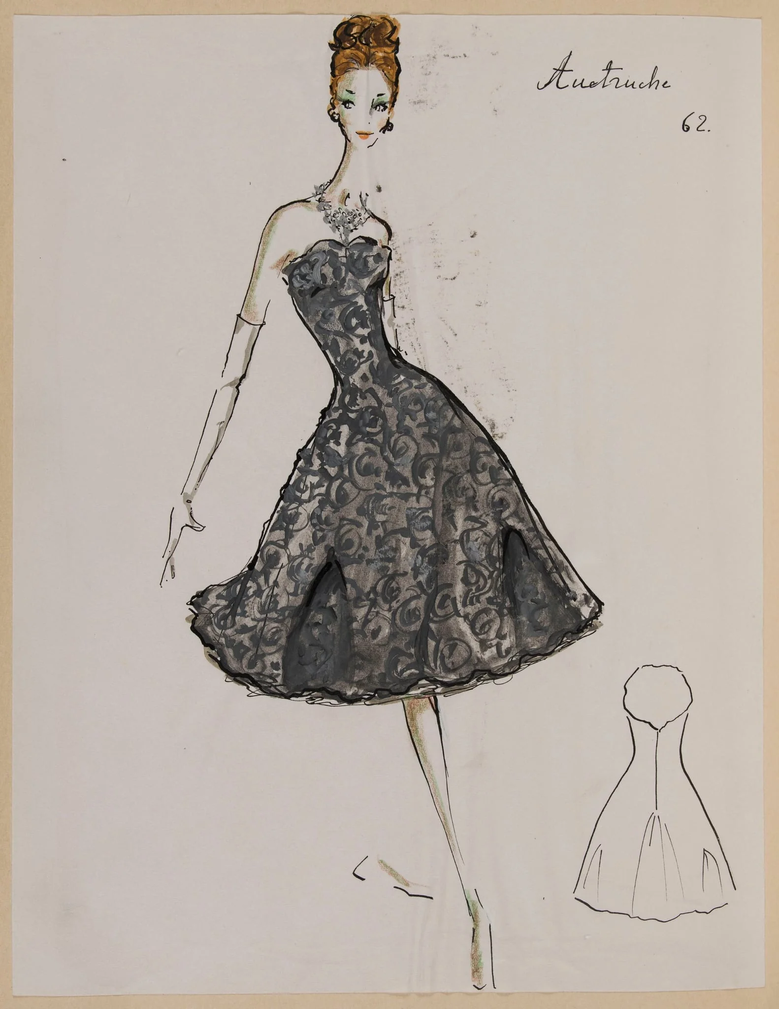 Autruche, by Carven, 1960