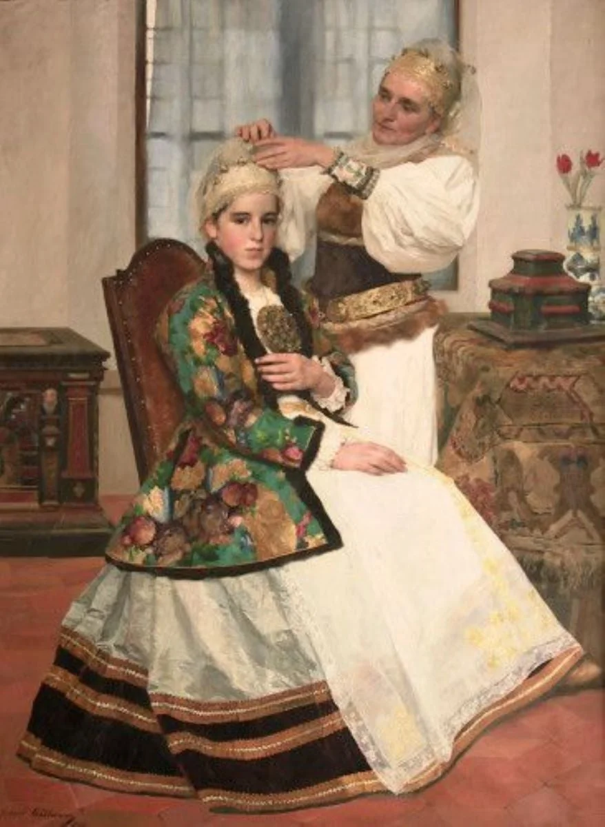 Împodobirea unei tinere săsoaice, by Robert Wellman, unspecified