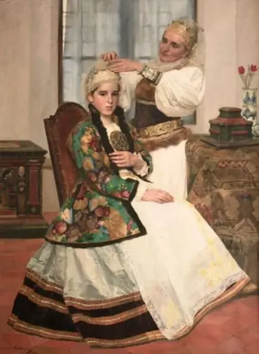 Împodobirea unei tinere săsoaice