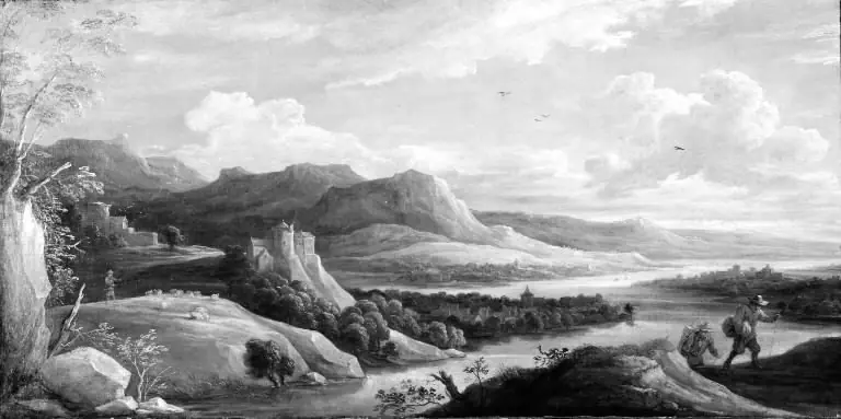 Mountain Scene with a River