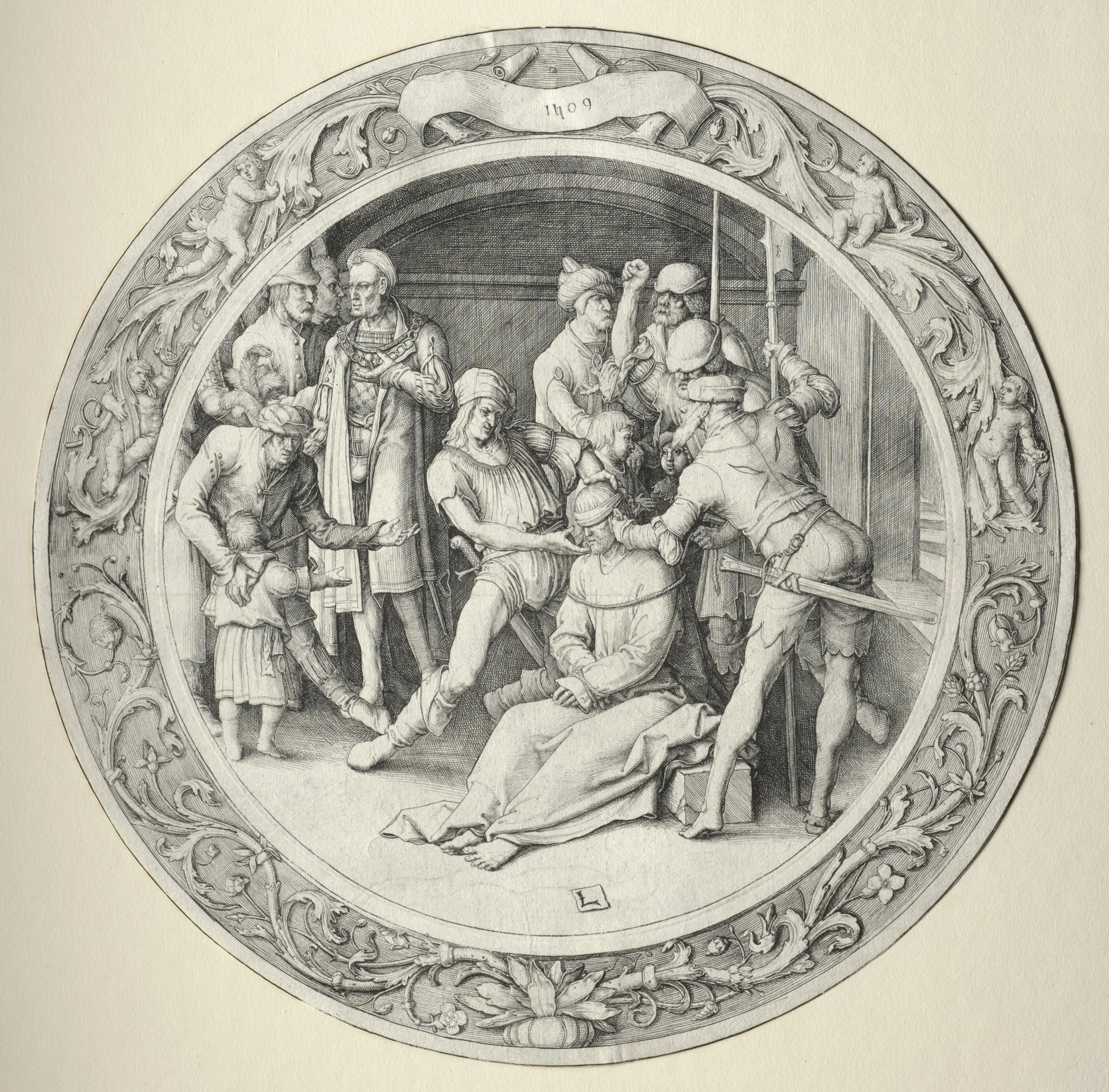 The Round Passion: Ecce Homo, by Lucas van Leyden, 1509