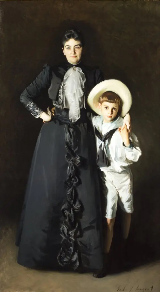 Portrait of Mrs. Edward L. Davis and Her Son, Livingston Davis