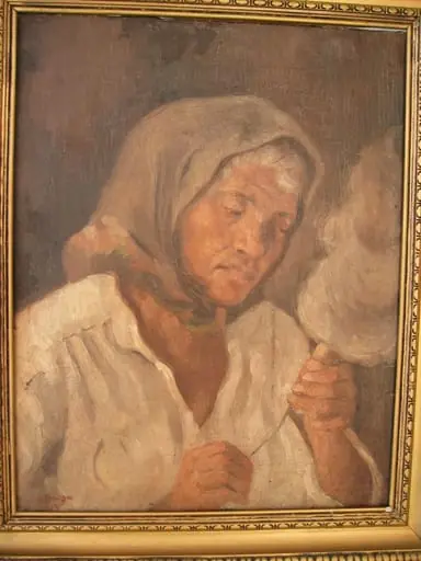 Țărancă torcând