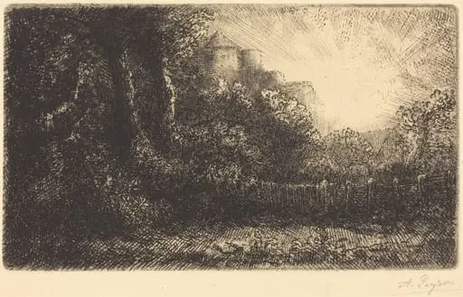 View of a Chateau (Chateau de Poillet)