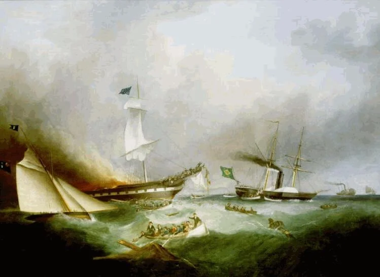 Burning of the Ocean Monarch