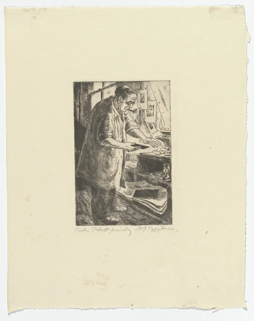 Untitled, by Peggy Bacon, ink, 1929