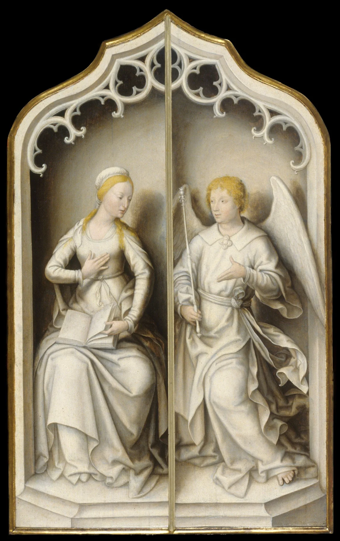 Annunciation, by Jehan Bellegambe, oil, 1517