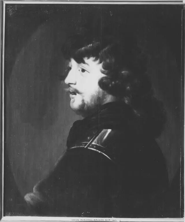 Portrait of a man in armor (self-portrait)