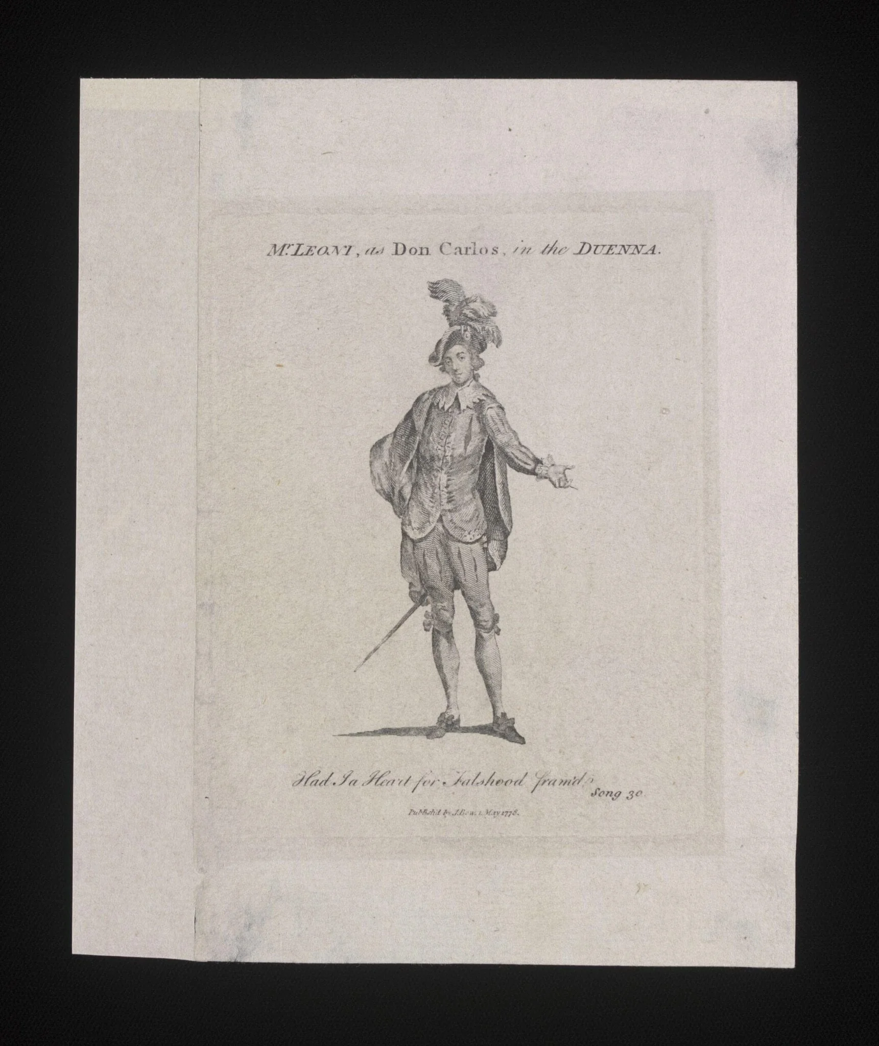 Mr Leoni as Don Carlos in the Duenna