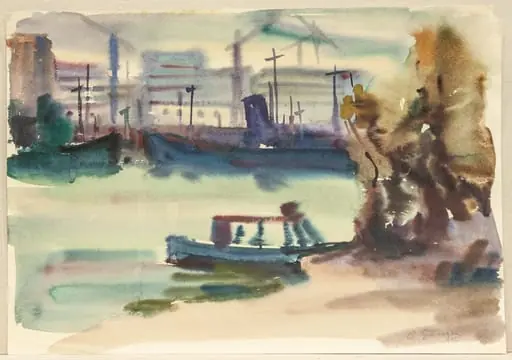 Peisaj în port