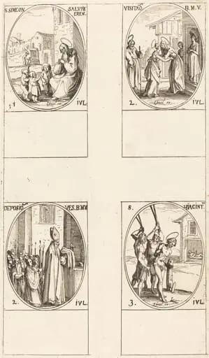 St. Simeon Salus; The Visitation; Deposition of the Virgin's Clothes; St. Hiacintus