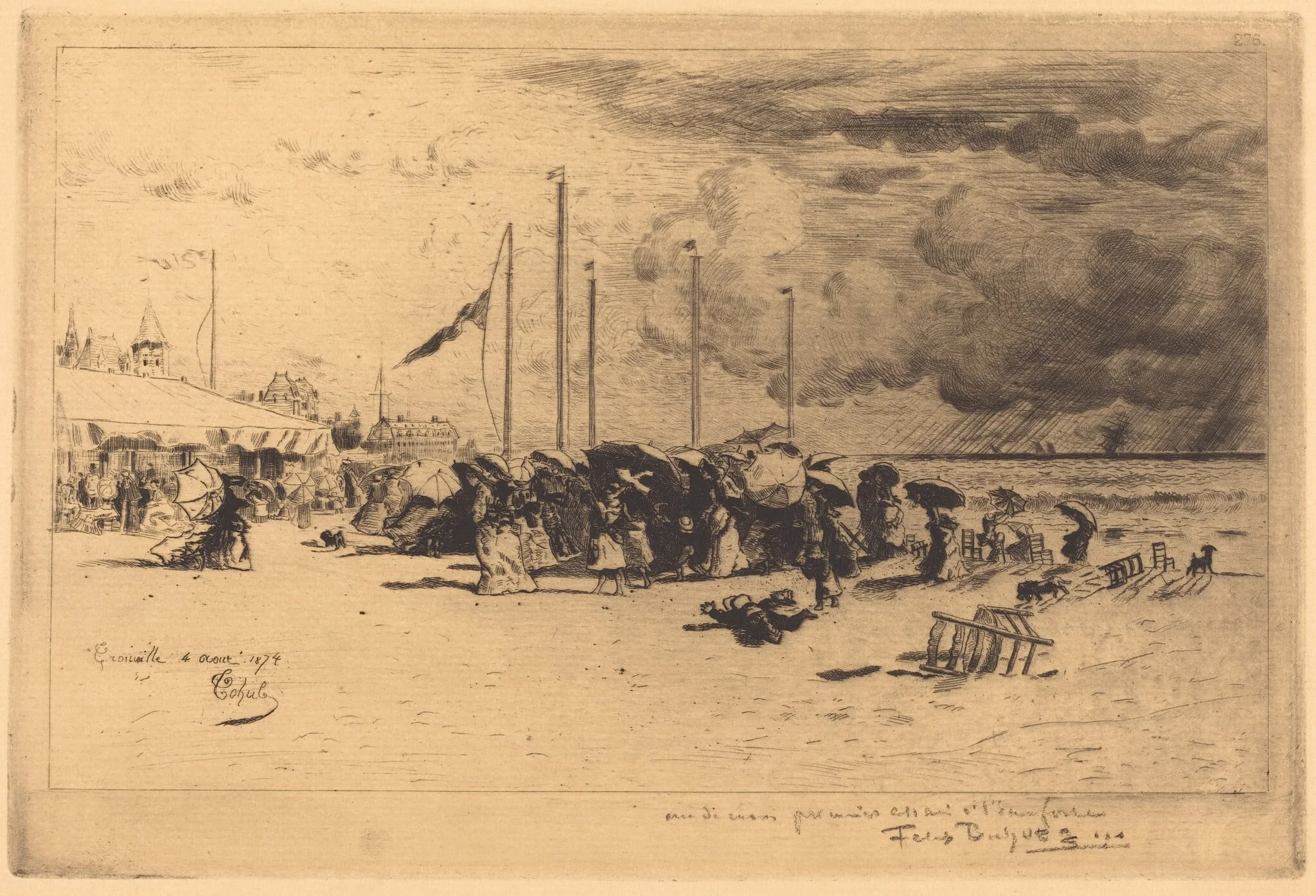 Un Grain à Trouville (Squall at Trouville)