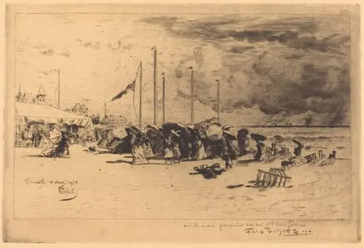 Un Grain à Trouville (Squall at Trouville)
