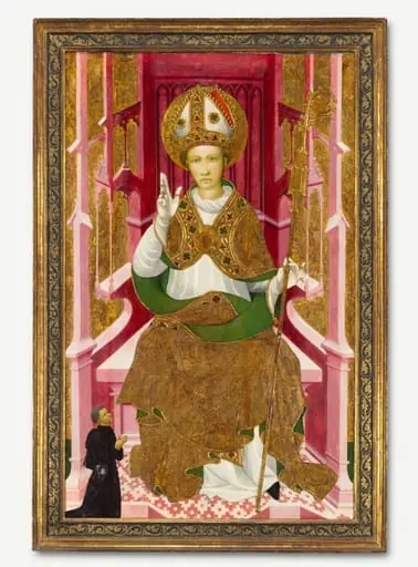 A Bishop Saint with a Donor (Saint Louis of Toulouse?)