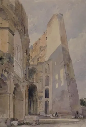 Walls of the Colosseum in Rome