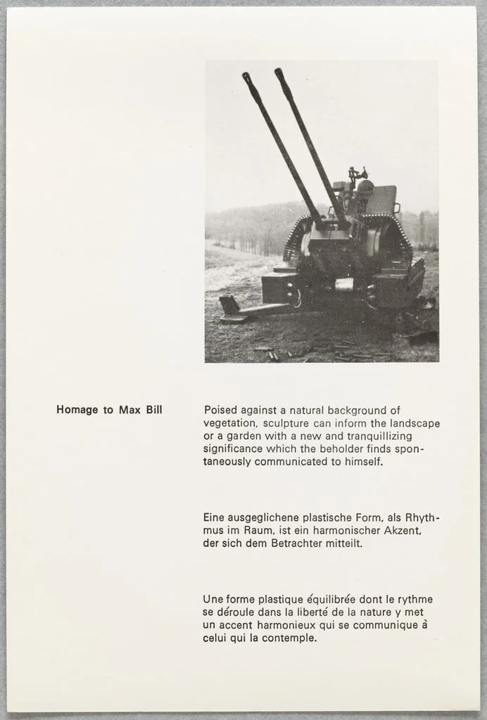 Untitled, by Ian Hamilton Finlay, 1974