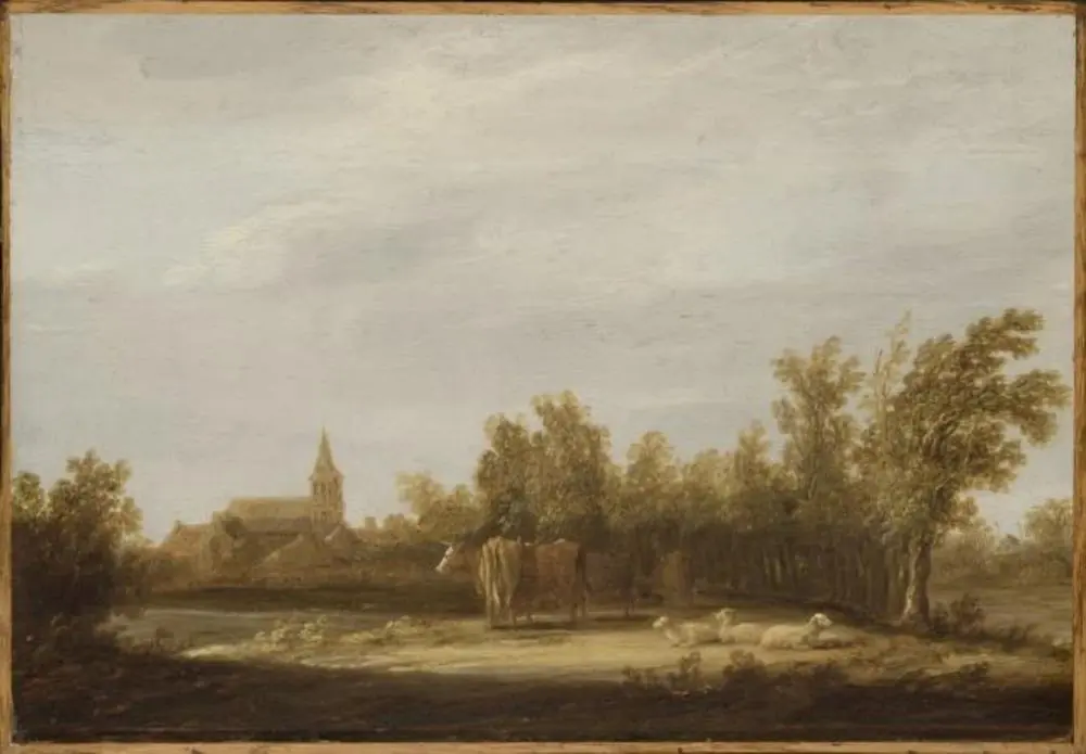 Landscape with Cows and Sheep