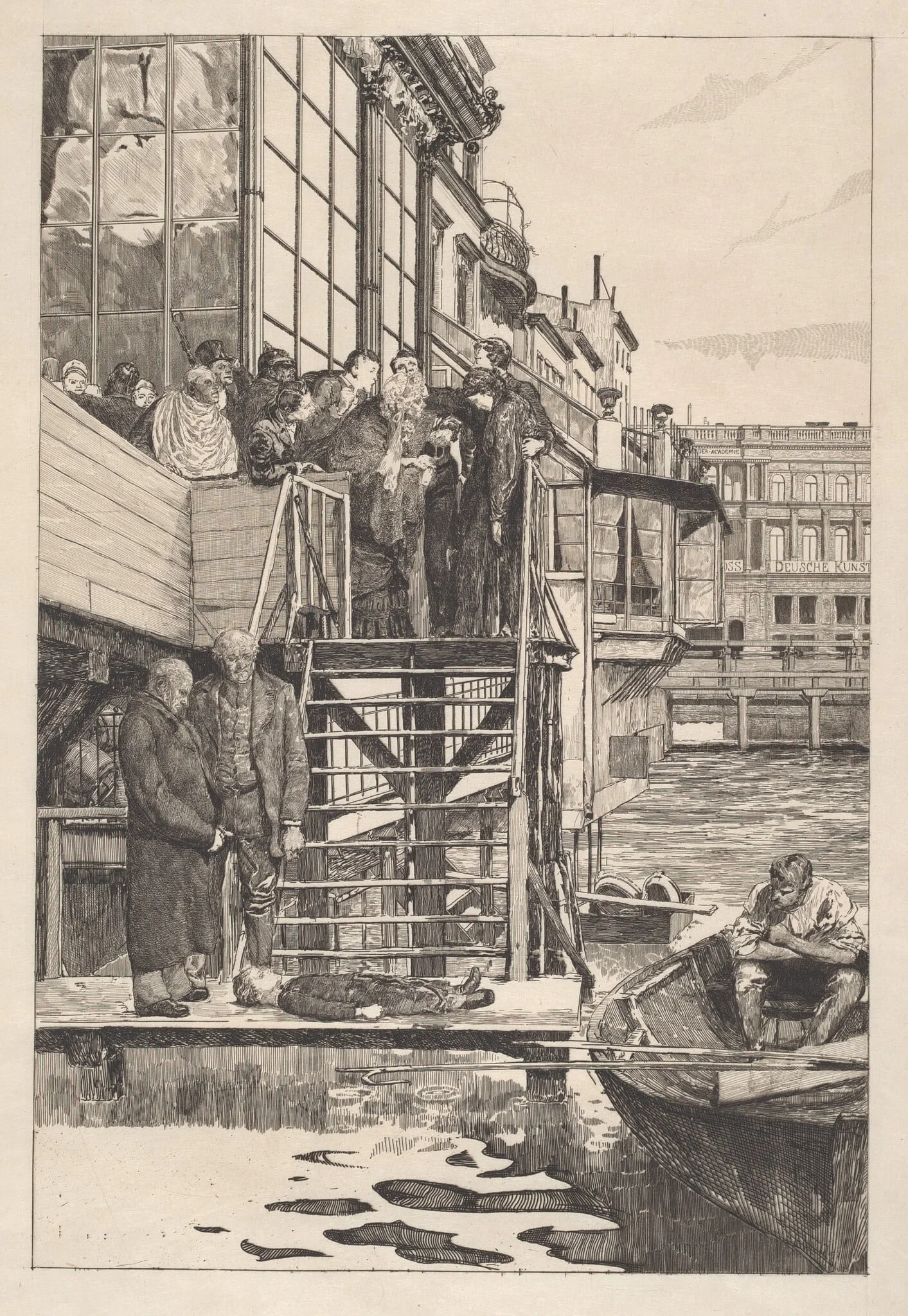 Eine Mutter, by Max Klinger, ink, 1882