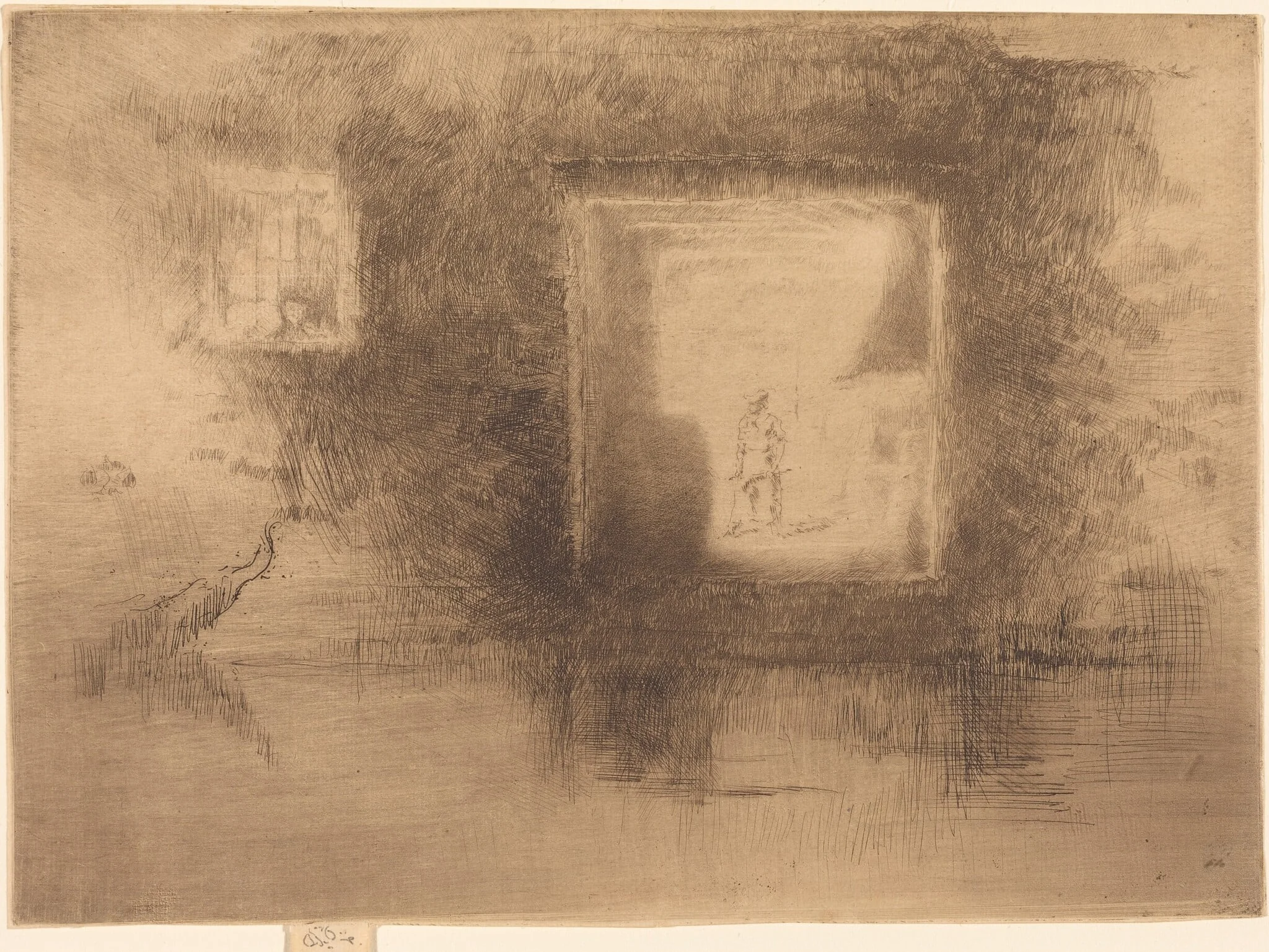 Nocturne: Furnace, by James McNeill Whistler, ink, 1880