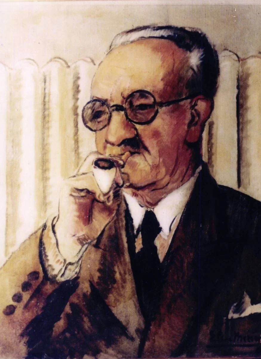 Portretul tatălui artistei, by Micaela Eleutheriade, unspecified, 1933