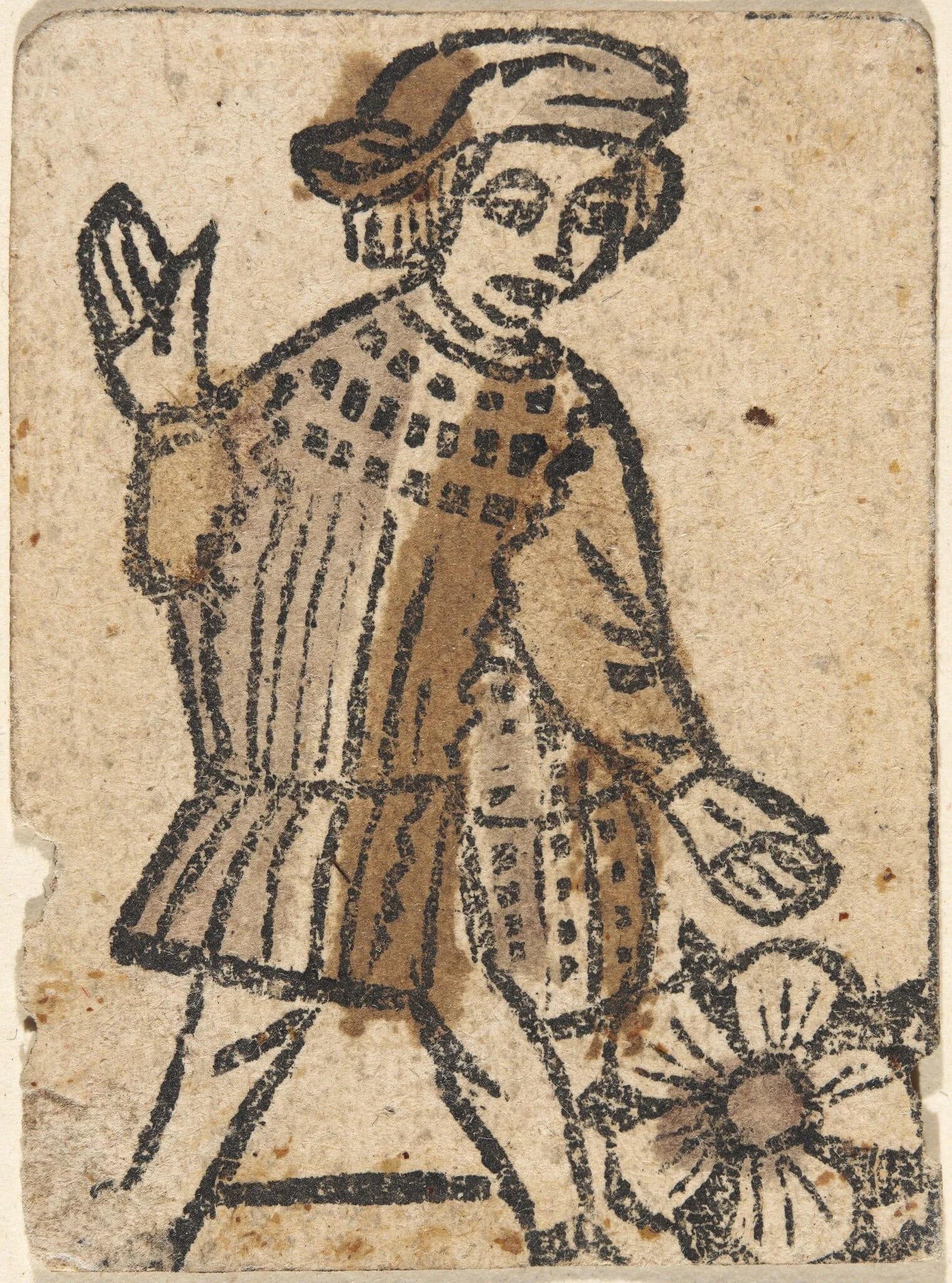 Playing Card, by German 15th Century, ink, 1401