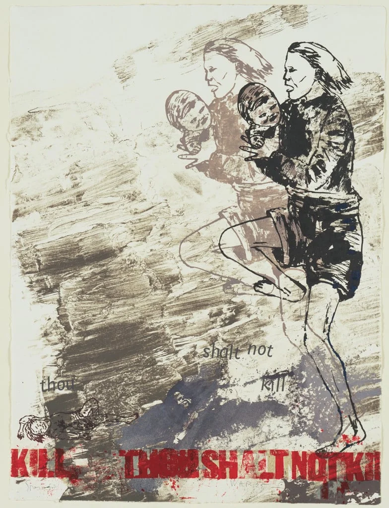 Untitled, by Nancy Spero, ink, 1987